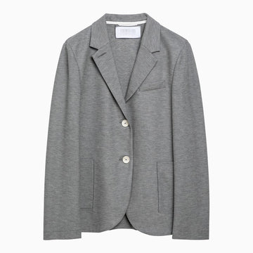 Harris Wharf London Light grey single-breasted cotton jacket