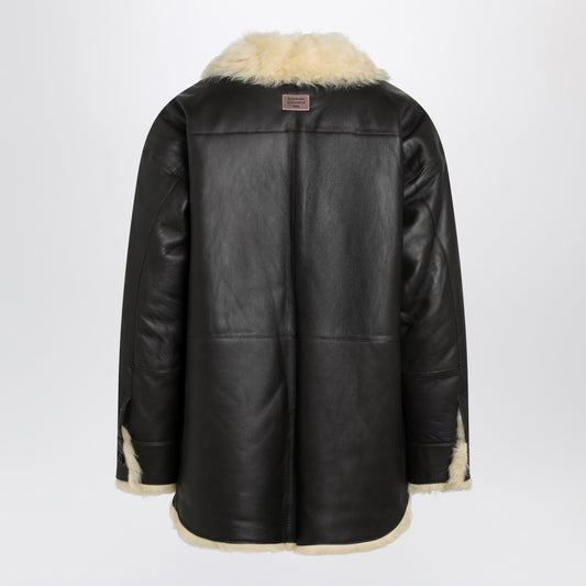 Acne Studios Shearling shirt jacket coffe brown