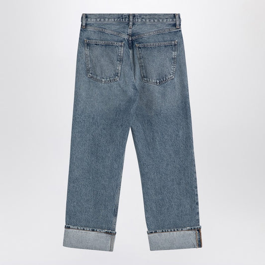 AGOLDE Light blue Fran jeans in organic denim with turn-ups