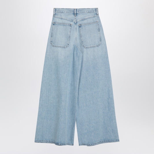 AGOLDE Light blue wide denim jeans