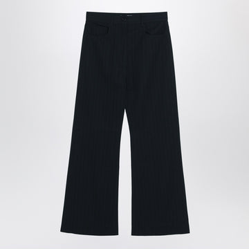 Acne Studios Navy blue pinstripe trousers