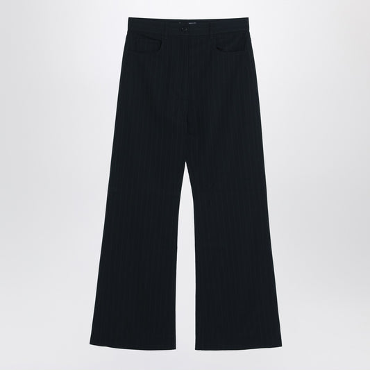 Acne Studios Navy blue pinstripe trousers