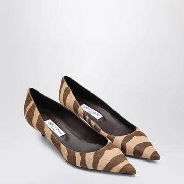 Jimmy Choo Amelia pumps in zebra-print pony hair