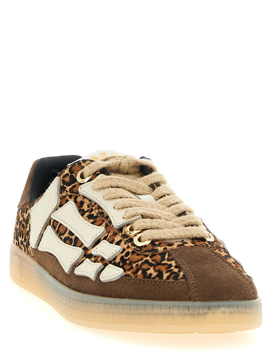 Amiri Leopard Pacific Bones Sneakers