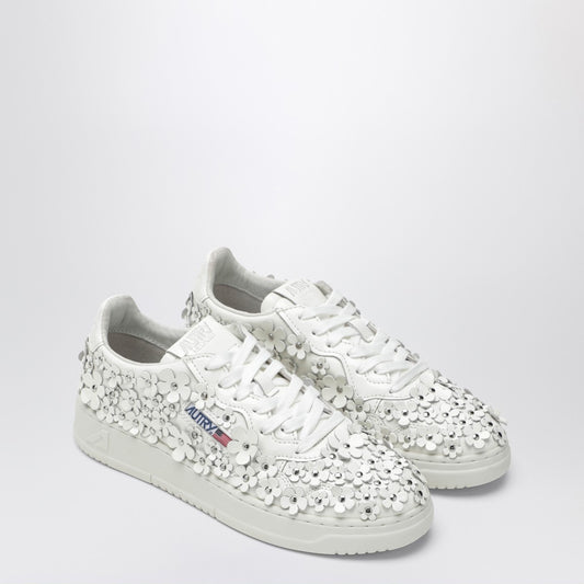 AUTRY Sneaker Medalist Blooming in white leather