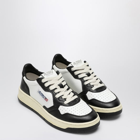 AUTRY Medalist black/white leather trainer