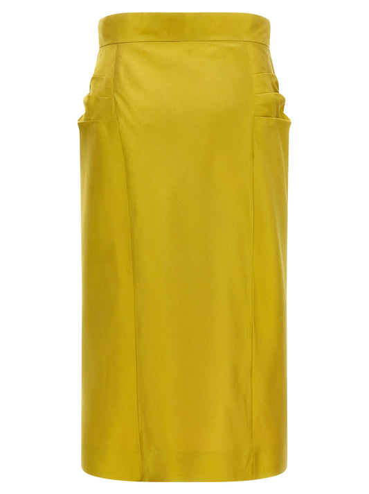 Valentino Garavani Shantung Silk Skirt