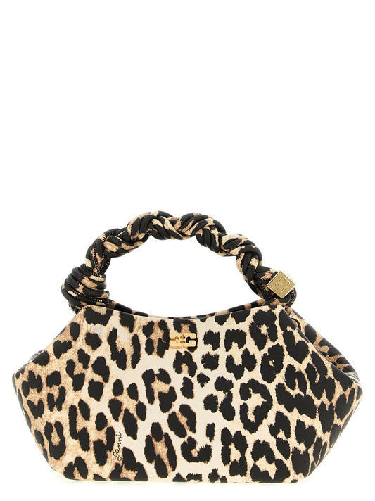 Ganni Small Bou Bag Leopard Handbag