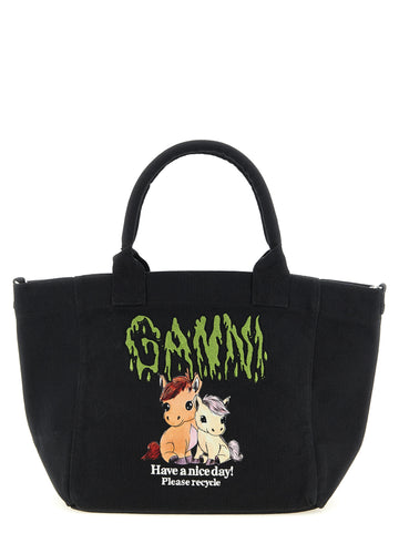 Ganni Small Pony Shopping Bag