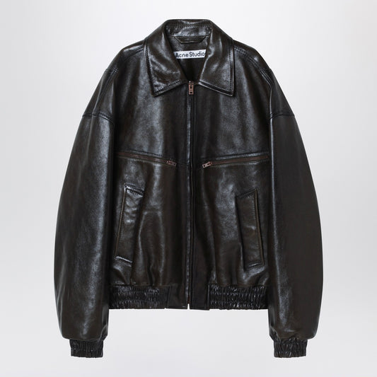 Acne Studios Leather bomber jacket