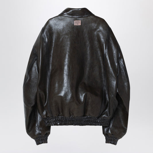 Acne Studios Leather bomber jacket