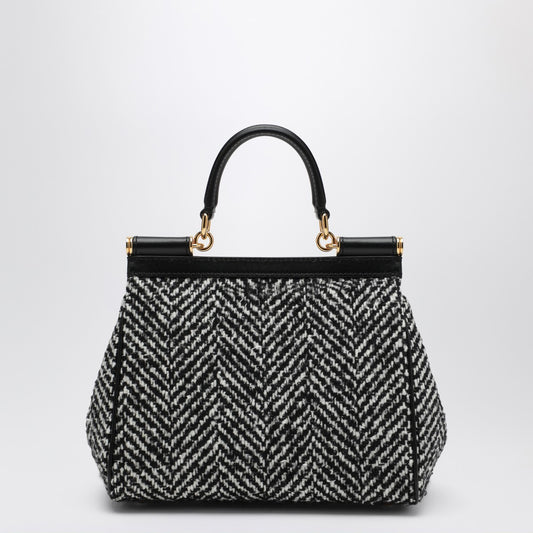Dolce & Gabbana Dolce&Gabbana Chevron fabric handbag Sicily medium