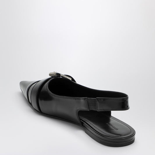 Givenchy Voyou black leather slingback