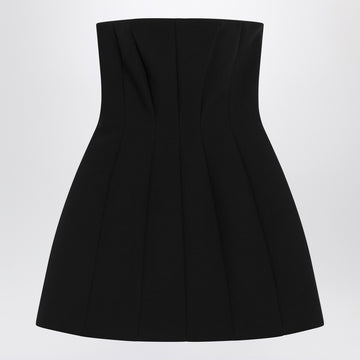 Max Mara Pianoforte Black bustier dress in sablé
