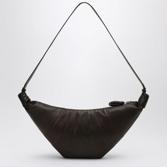 LEMAIRE Medium Croissant Bag in Brown Leather