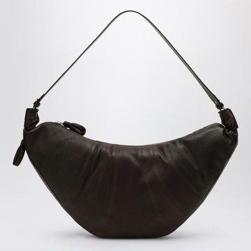 LEMAIRE Large Croissant Bag in Brown Leather
