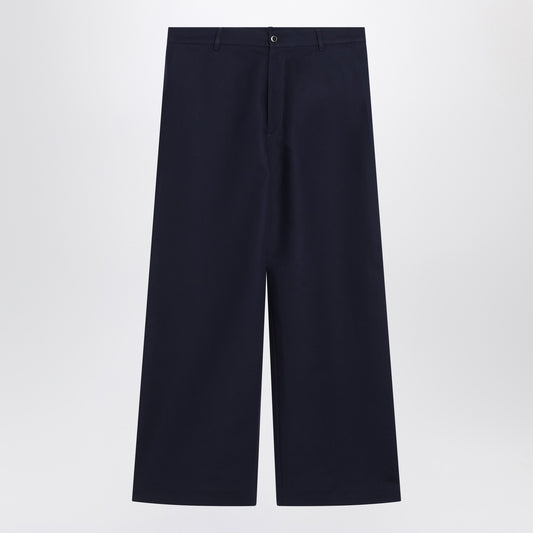 Acne Studios Navy blue satin trousers