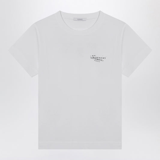 Givenchy White cotton T-shirt with logo print