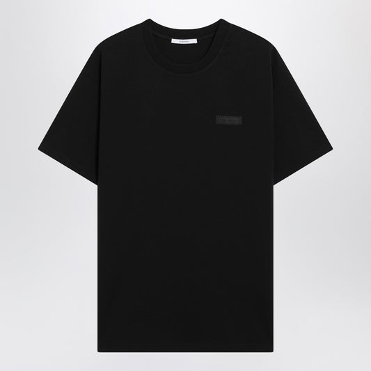 Givenchy Black cotton T-shirt with logo patch