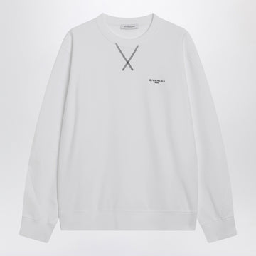 Givenchy White Couture Seam sweatshirt with embroidered logo