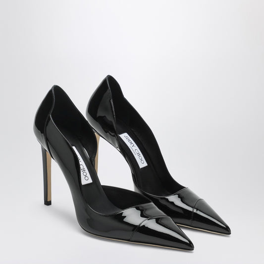 Jimmy Choo Brigitte 100 pumps in black patent leather