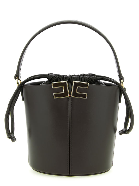 Elisabetta Franchi Logo Bucket Bag
