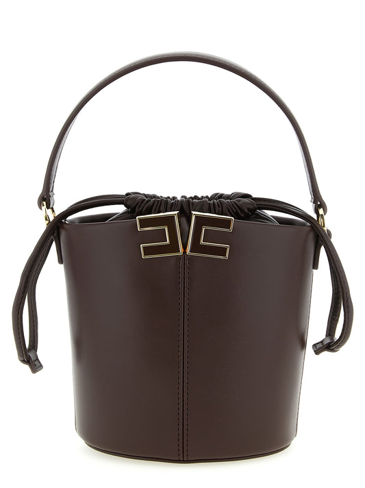 Elisabetta Franchi Logo Bucket Bag