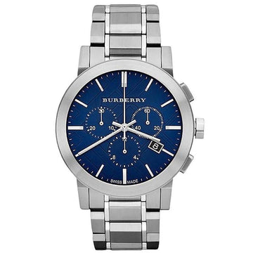 Burberry Men's Watch Chronograph The City 42mm Blue BU9363