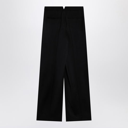 Givenchy Black wool wide trousers