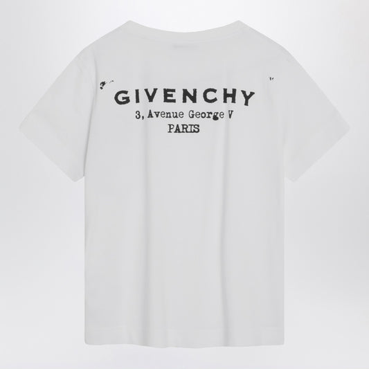 Givenchy White cotton T-shirt with logo