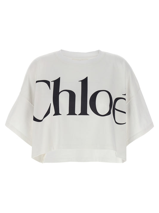 Chloé Logo Crop T-shirt