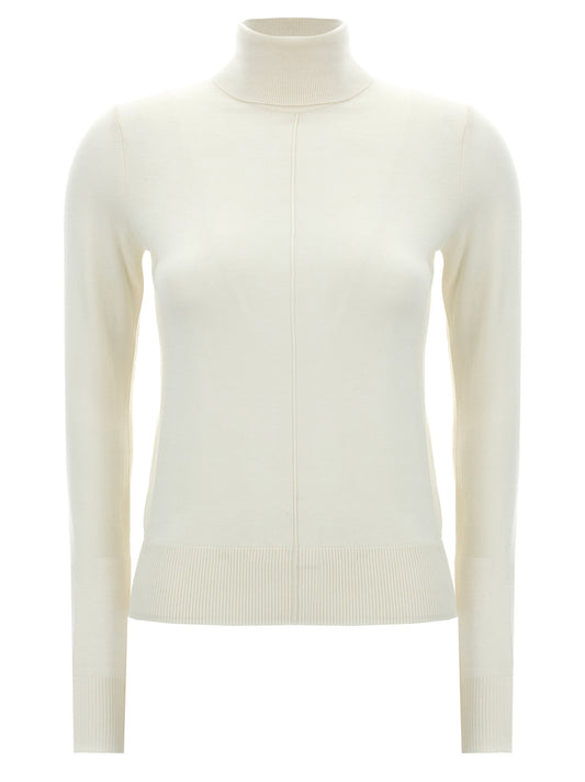 Chloé Logo Embroidery Turtleneck Sweater