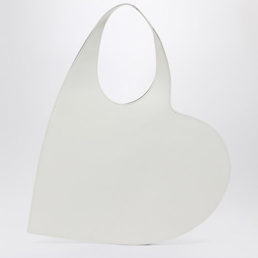 Coperni White leather Heart tote bag
