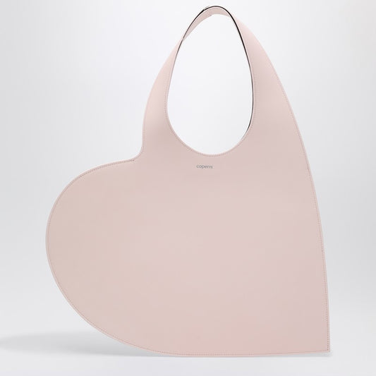 Coperni Heart pink leather tote bag