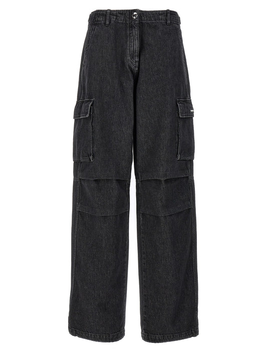 Coperni Denim Wide Leg Cargo Jeans