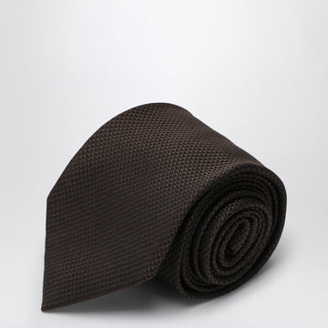 Destin Brown silk tie
