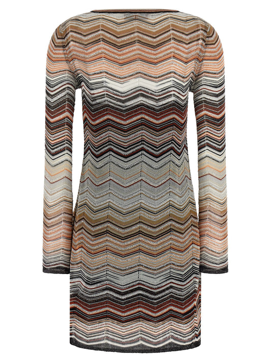 Missoni Chevron Lamé Dress