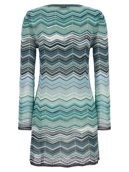 Missoni Chevron Lamé Dress