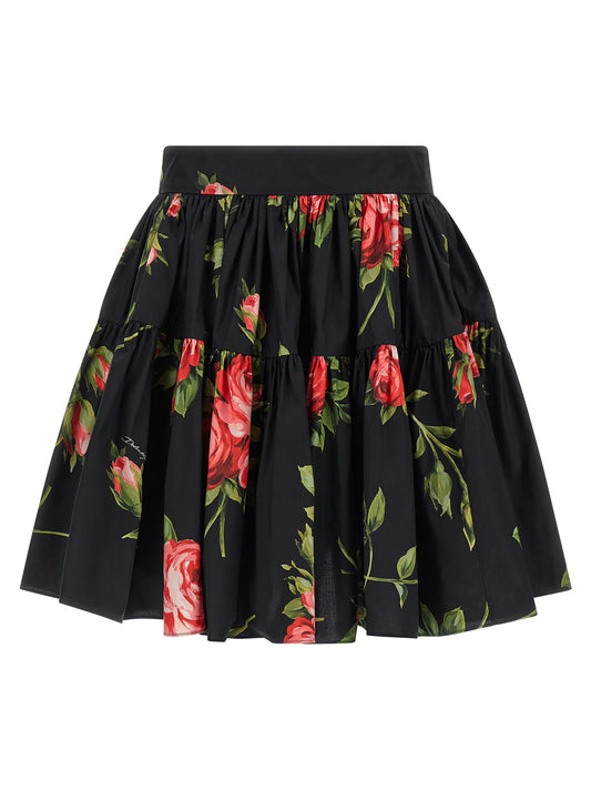 Dolce & Gabbana Bouquet Rose Skirt