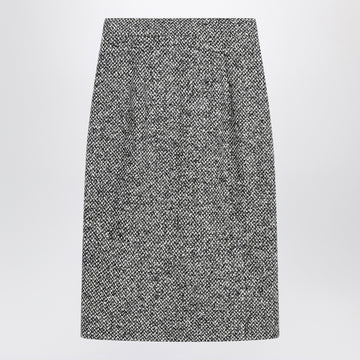 Dolce & Gabbana Dolce&Gabbana Pencil skirt in speckled wool blend