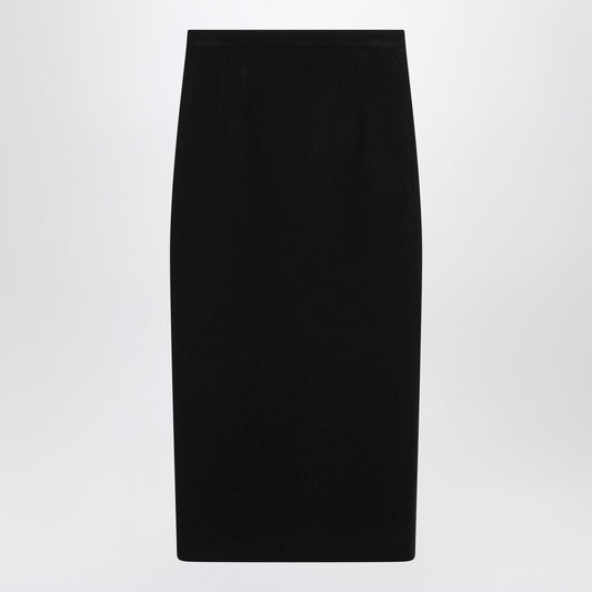 Dolce & Gabbana Dolce&Gabbana Black wool cloth pencil skirt