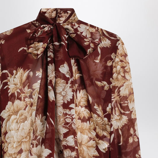 Dolce & Gabbana Dolce&Gabbana Chiffon shirt with rose print