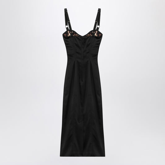 Dolce & Gabbana Dolce&Gabbana Black satin bustier dress
