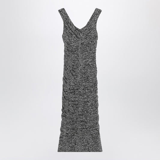 Dolce & Gabbana Dolce&Gabbana Diagonal print dress in silk blend
