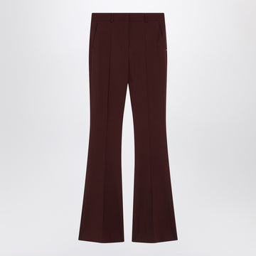 Sportmax Bordeaux wool trousers