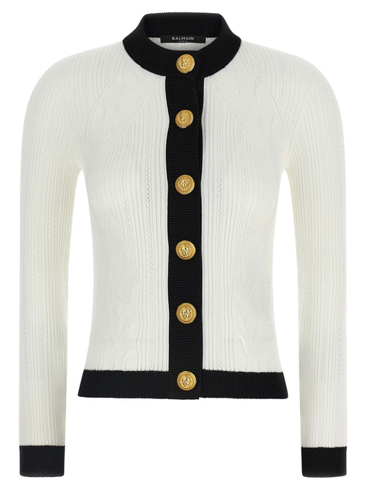 Balmain Two-tone Cardigan