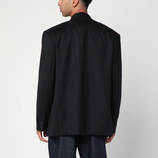 KENZO Black wool double-breasted jacket