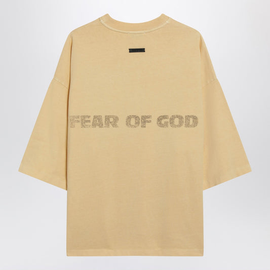 Fear of God Yellow oversized FU T-shirt