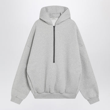Fear of God Grey mélange hooded sweatshirt with zip