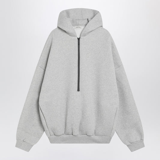 Fear of God Grey mélange hooded sweatshirt with zip